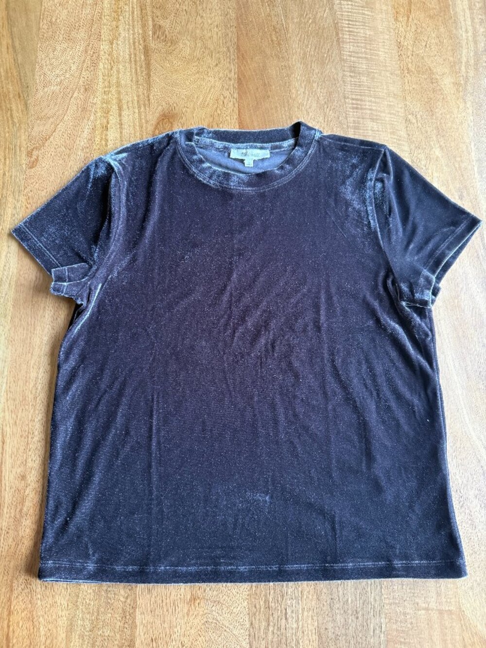 Madewell The Relaxed Tee in Velvet Grey | Size Small
